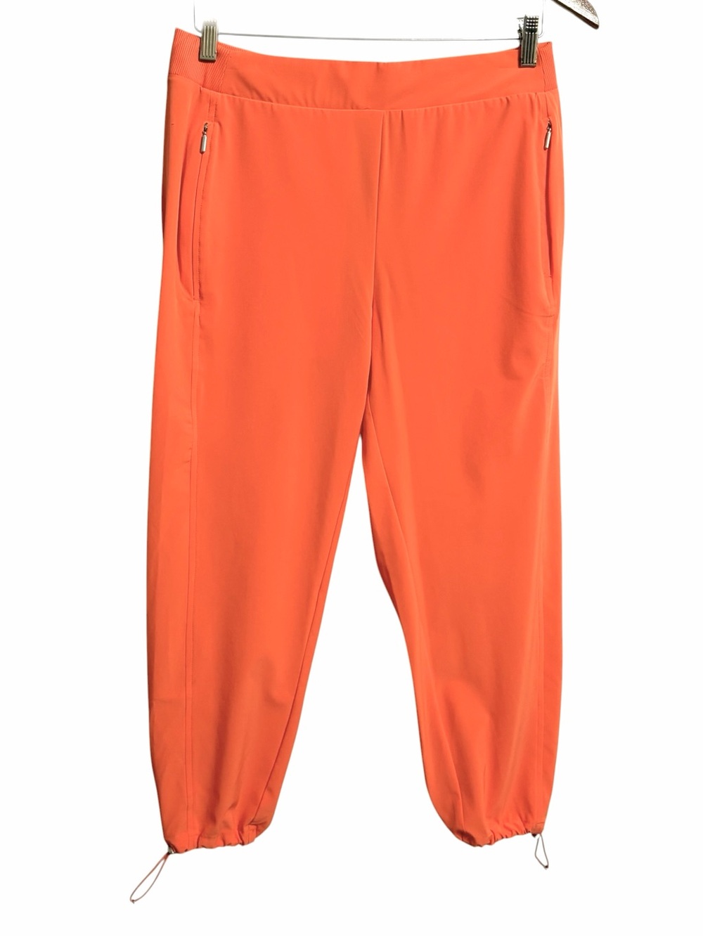 Chico's Zenergy Neema Bungee Crop Jogger Pants 4 NWT Orange Stretch Athleisure